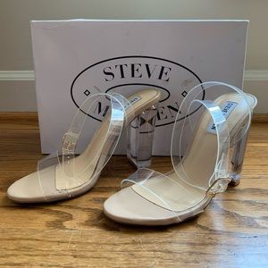Steve Madden Camille Clear Heels